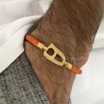 دستبند نیمانی چرمی مردانه