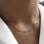 گردنبند میرو و گوی دو لاین لوکس