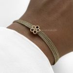 دستبند گل بزرگ سه بعدی لمه