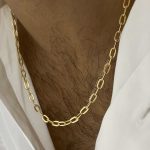 گردنبند بیضی سوپر لایت 6 میل مردانه