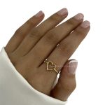 انگشتر قلب مینیمال