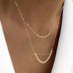 گردنبند دو لاین وسط گوی