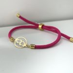 دستبند دو قلب دایره