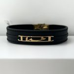 دستبند خدا چرم مشکی