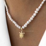 گردنبند لاکپشت مروارید پرورشی