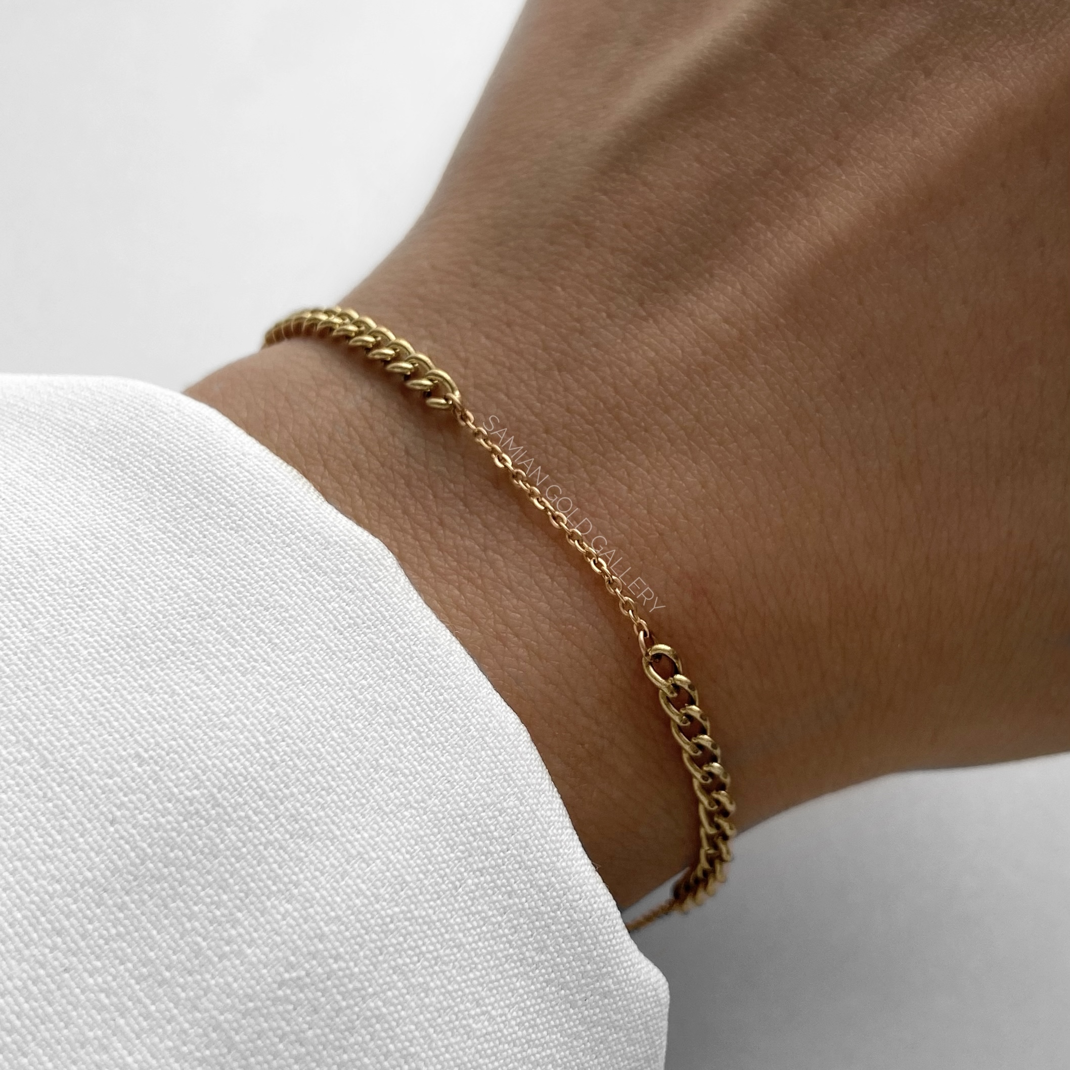 دستبند دو تکه زنجیر و فلامینگو