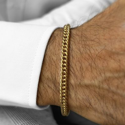 دستبند زنجیر ژاپنی درشت