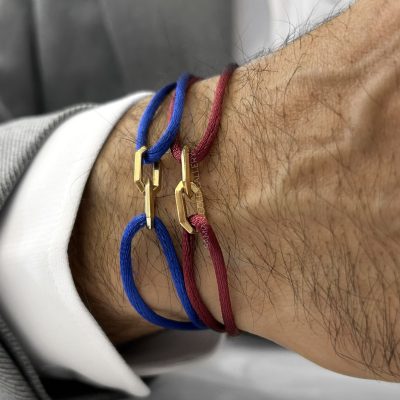 دستبند دو حلقه دایموند کات