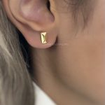 گوشواره مستطیل ریخته نیکا