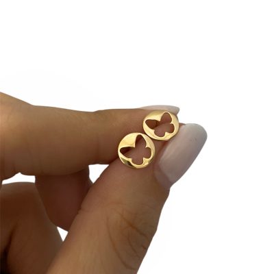 گوشواره دایره پروانه ریخته