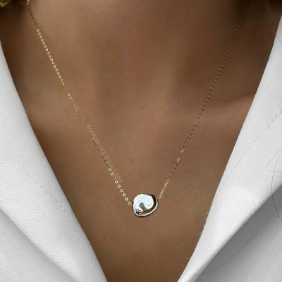 گردنبند فلامینگو سنگ سیلور