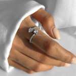 انگشتر طرح جواهر سنگ قلب