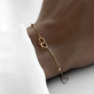 دستبند دو قلب میرو