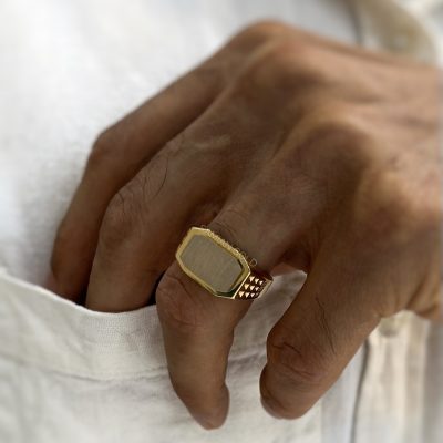 انگشتر پینک سزار (زرد)