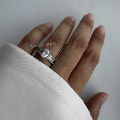 حلقه باگت و سولیتر تک نگین