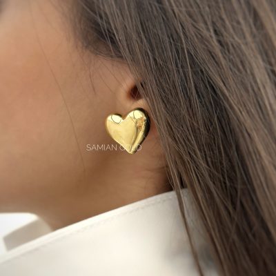 گوشواره قلب بزرگ پروفیل