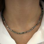 گردنبند گوی البرنادو سنگ اوپاتیت