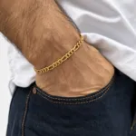 دستبند فیگارو 5میل کد05